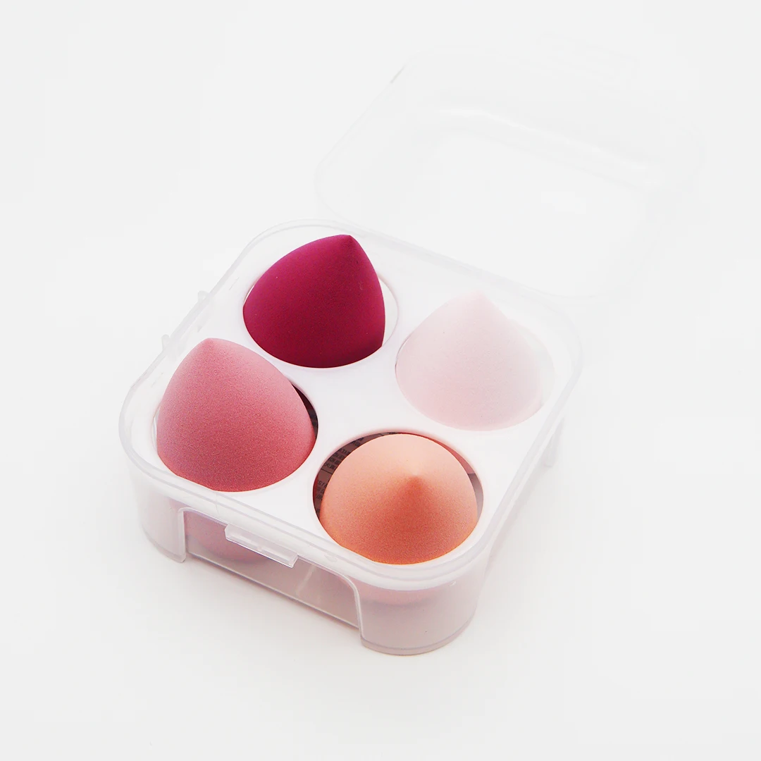 

Makeup sponge non latex makeup blender egg beauty holder boxes case beauty blending, 72 colors