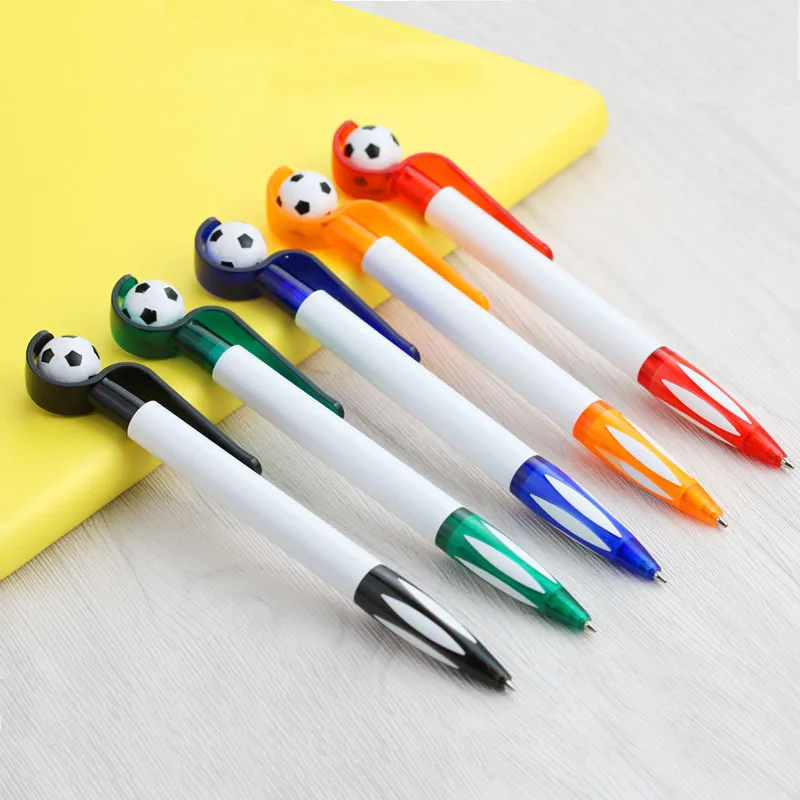 

JPS ODM Boligrafos Bonitos Custom Logo Smooth Writing Plastic Football Ballpoint