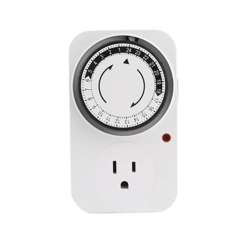 

Us-24-hour Mechanical Outlet Timer For Tv's,Holiday Lights,Lamps Using,Cetl Approved Timer Switch
