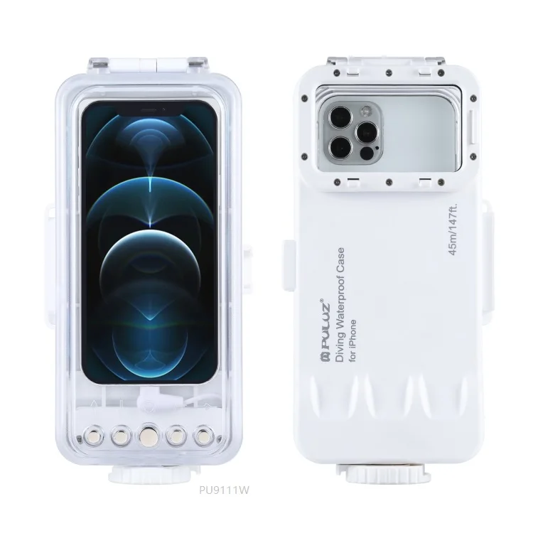 

PULUZ 45m/147ft Waterproof Diving Housing Shockproof Eco Friendly Phone Case for Iphone Series