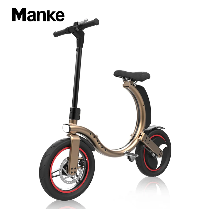 

14 inch Mountain City Electric Bike 25km/h adults electric bicycle1000W foldable e scooter electric bike with APP, Black ,grey