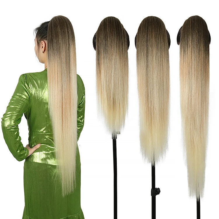 

Julianna Kanekalon Futura Extra Long Curly Pony Tail Hairpiece Synthetic Drawstring Ponytail Hair Extensions