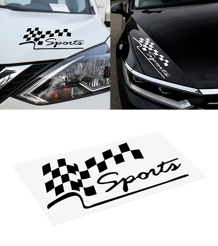 Sports Flag Sticker Vinyl Car Sticker Creative Funny Auto Decals
