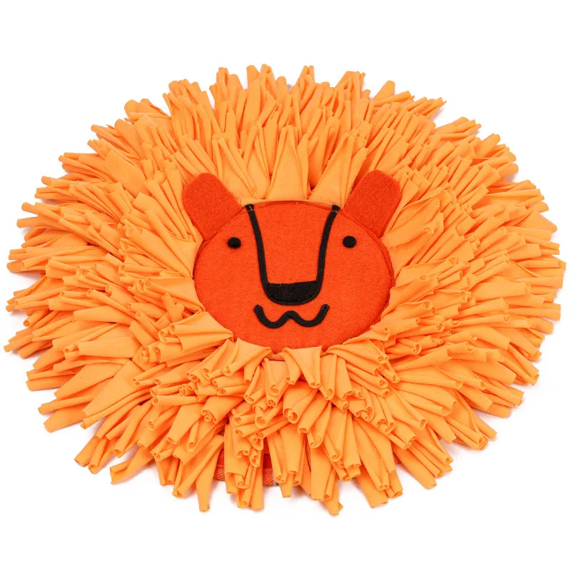 

Cute Lion Pet IQ Training Slow Treat Dog Enrichment Toys Pet Snuffle Mat Food Hid Cat And Dog Slow Feeding Mat, Picture
