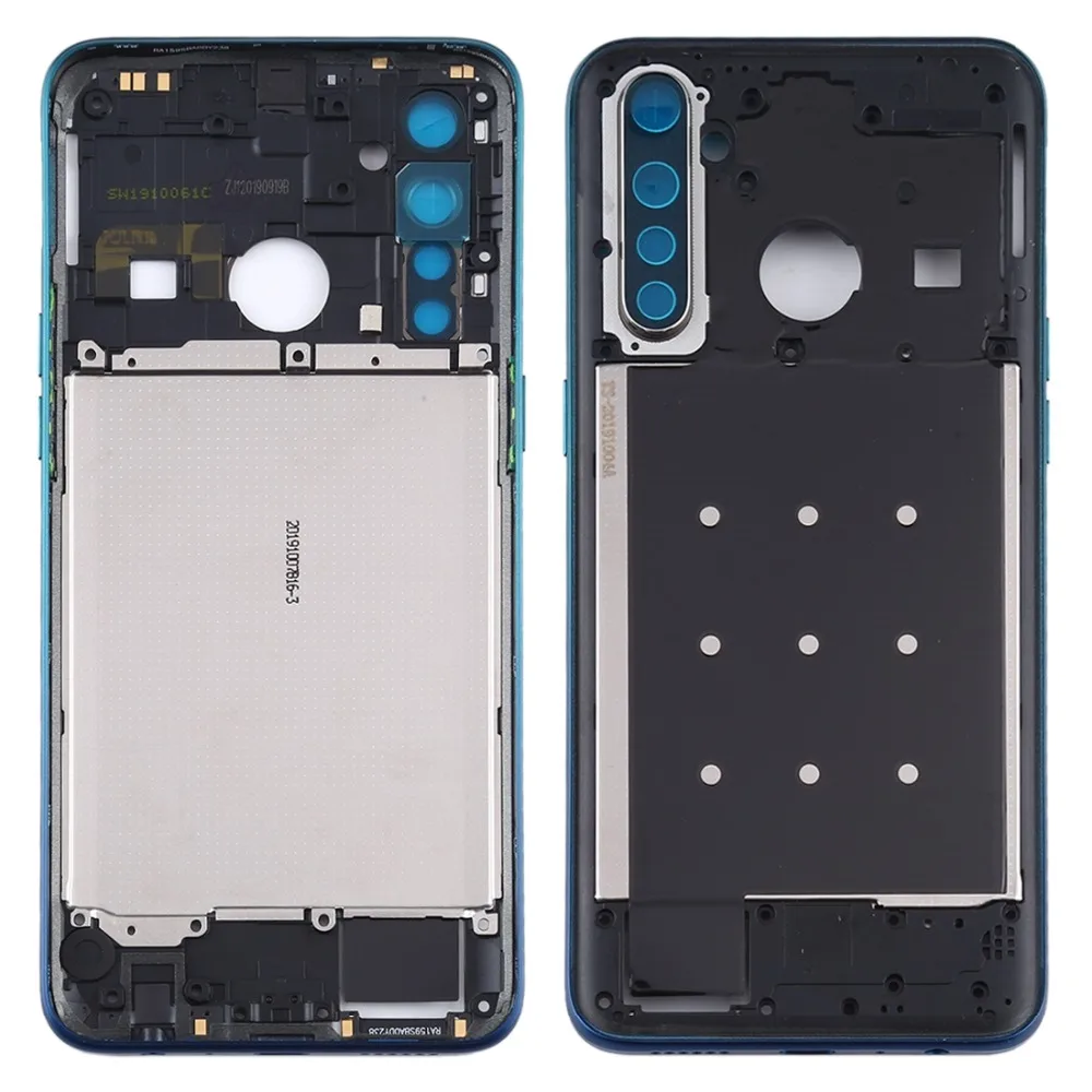 

Middle Frame Bezel Plate with Side Keys for OPPO Realme 5 Pro Realme Q Cell Phone Replacement Part