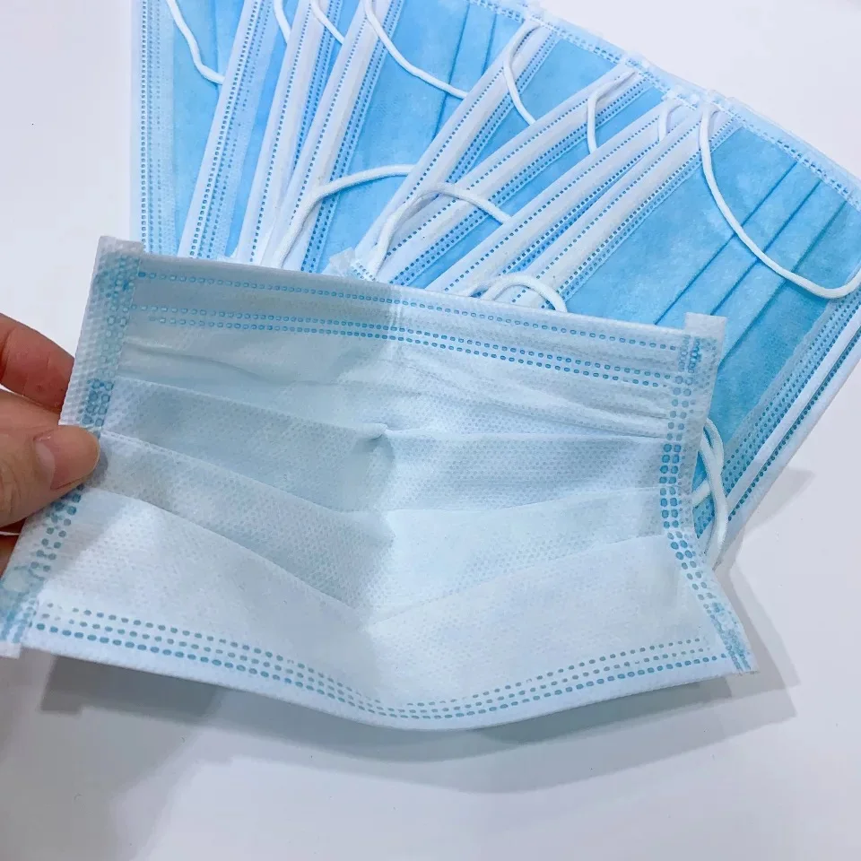 
Healthful surgical mask 3 layers nonwoven meltblown surgical mask with earloop disposable medical face mask 