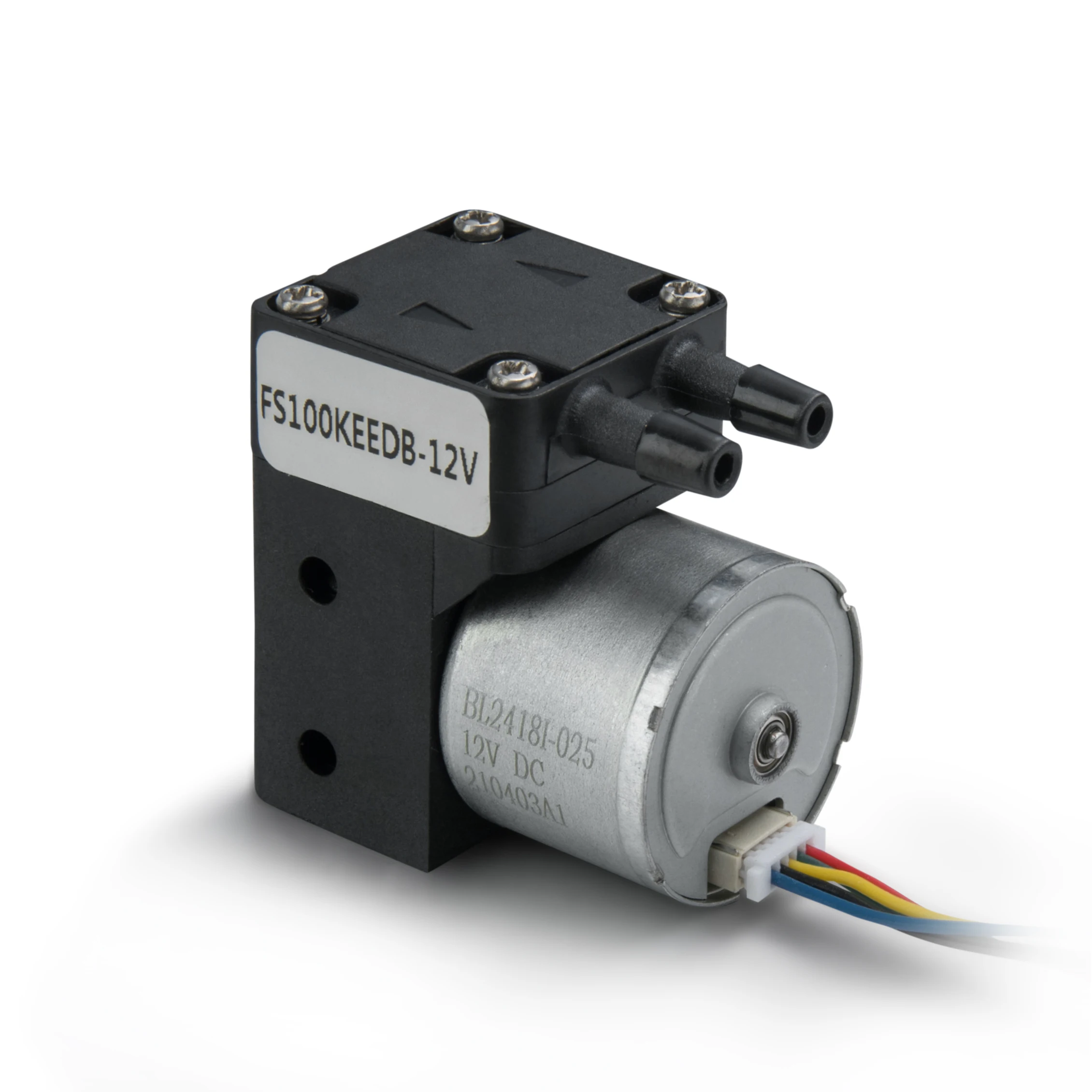 24Vdc Industrial 20-100ml Anti Corrosive PTFE Diaphragm Brushless Motor OEM Electronic Portable Micro Water Pump FKM Valve Low