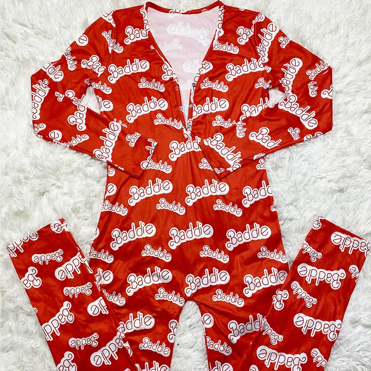 

Blue Cookie Onesis And Red Onesie Pajamas Body Suit woman Bodycon Jumpsuit Onsied Adults Women Soft Stretch, Picture shows
