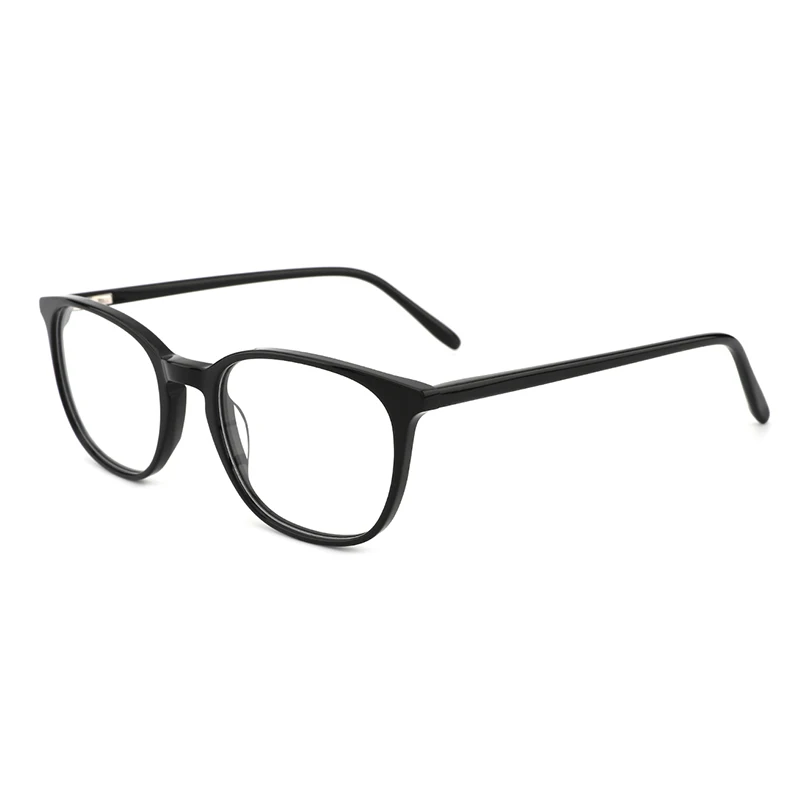 

YC Authentic classic black rectanglr eyeglasses frames thin sqaure eyewear ultralight acetate optical glasses frames