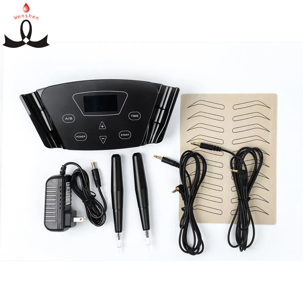 

Intelligent digital permanent makeup control machine cosmetic tattoo digital microblading eyebrow embroidery tattoo machine, Black