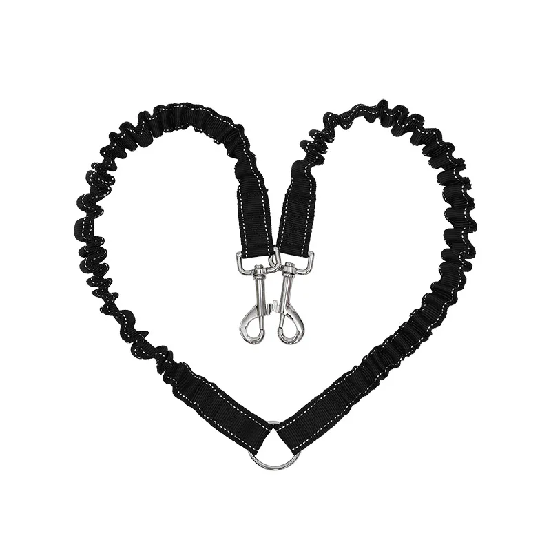

Durable Dog Leash For Two Dogs Double Hooks Heavy Duty Dual Dog Leash Heads, Black