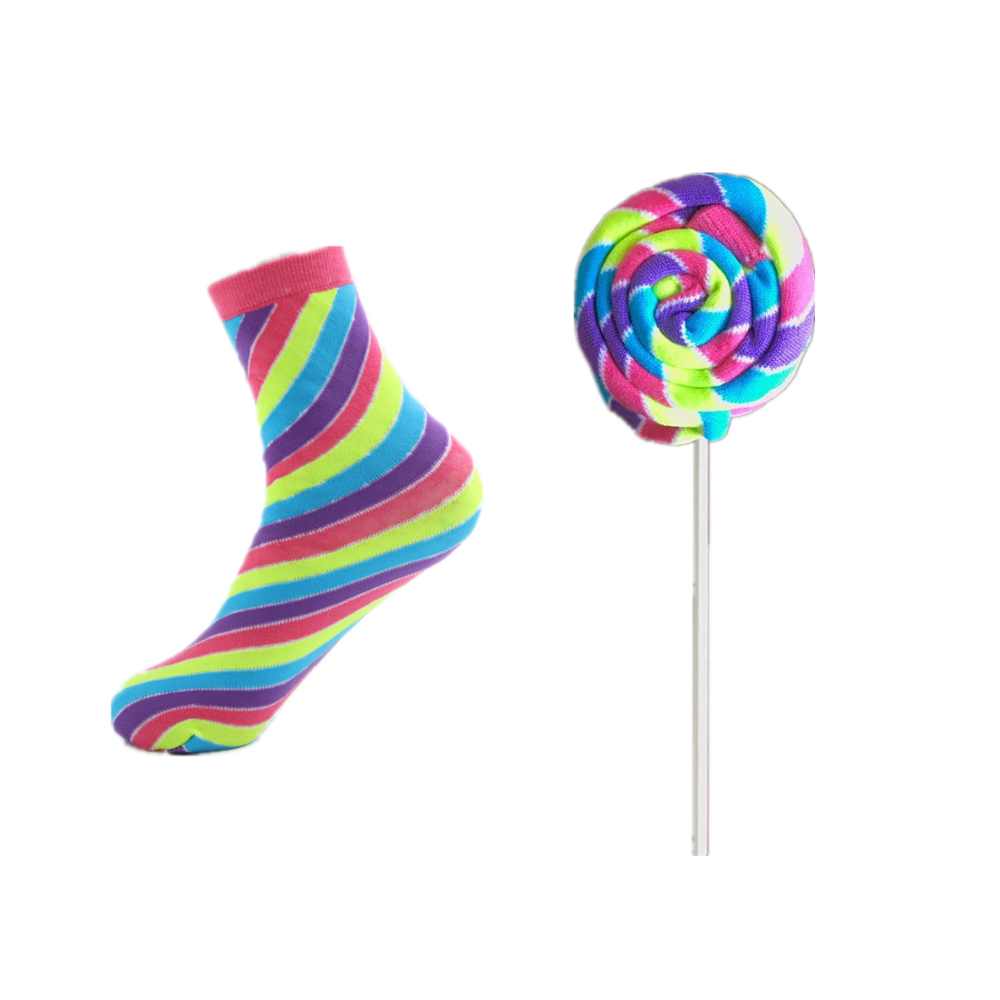 

Amazon top seller funny design women Cute lollipop socks pattern custom women happiness socks, Custom color