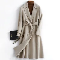 

ZR Sheep 100% Wool Winter Cashmere Coat trench coat wool long double face winter wool coat in stock