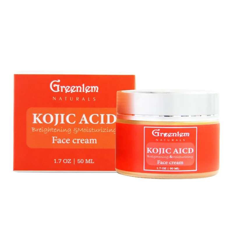 

IN STOCK Best selling ,Organic New Beauty makeup products Anti-aging ,Moisturize, anti-wrinkle,KOJIC ACID Whitening face cream, Light yellow