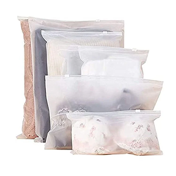 

ZGCX Custom Clothing Poly Frost Ziplock Bag Clothes Packaging Shirt Packing Zip-lock Style Clear Zipper Plastic Packaging Bag