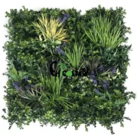 

Flame Retardant Artificial plant wall / Outdoor decoration Artificial green wall fabric anti-UV