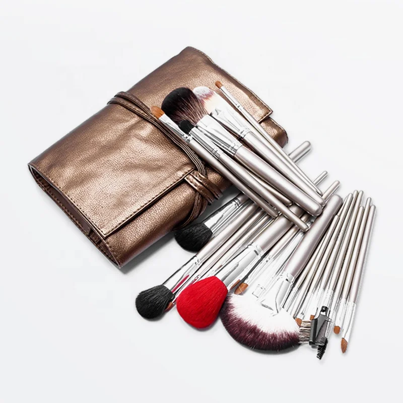 

ARTMISS brush make up gold 24pcs Makeup Brush Set Kit Wholesale Wood Handle Private Label foundation Cosmetic makeup brushes