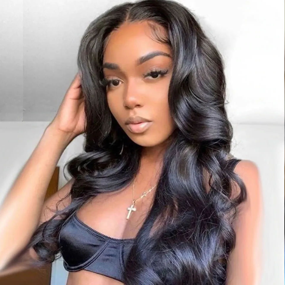 

Body Wave HD Lace Front Wigs Natural Color Full Lace Human Hair Wigs Natural Hairline Plucked Wigs For Black Women Dropshipping