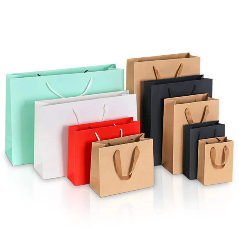 

China Factory OEM/ODM Paper Kraft Paper Shopping Bag With Your Own Logo