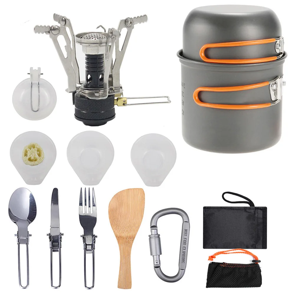 

High Quality Picnic Cooking Pots and Pans Set portable 1 to 2 people