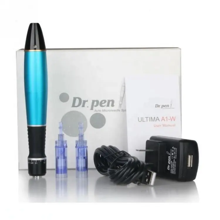 

Ultima Auto Electric Micro Needle Rechargeable Battery+12 spin Cartridges A1-W DR.PEN cordless derma pen