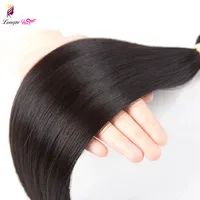 

28 30 32 40 Inch Long Remy Indian Human Hair Weave Straight 3 4 Bundles Deal Super Double Drawn Natural Extension Vendors