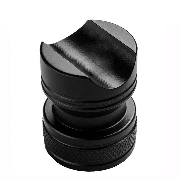 

Cigar Accessories Aluminum Custom Logo Cigar stand Pocket Cigar Holder, Black