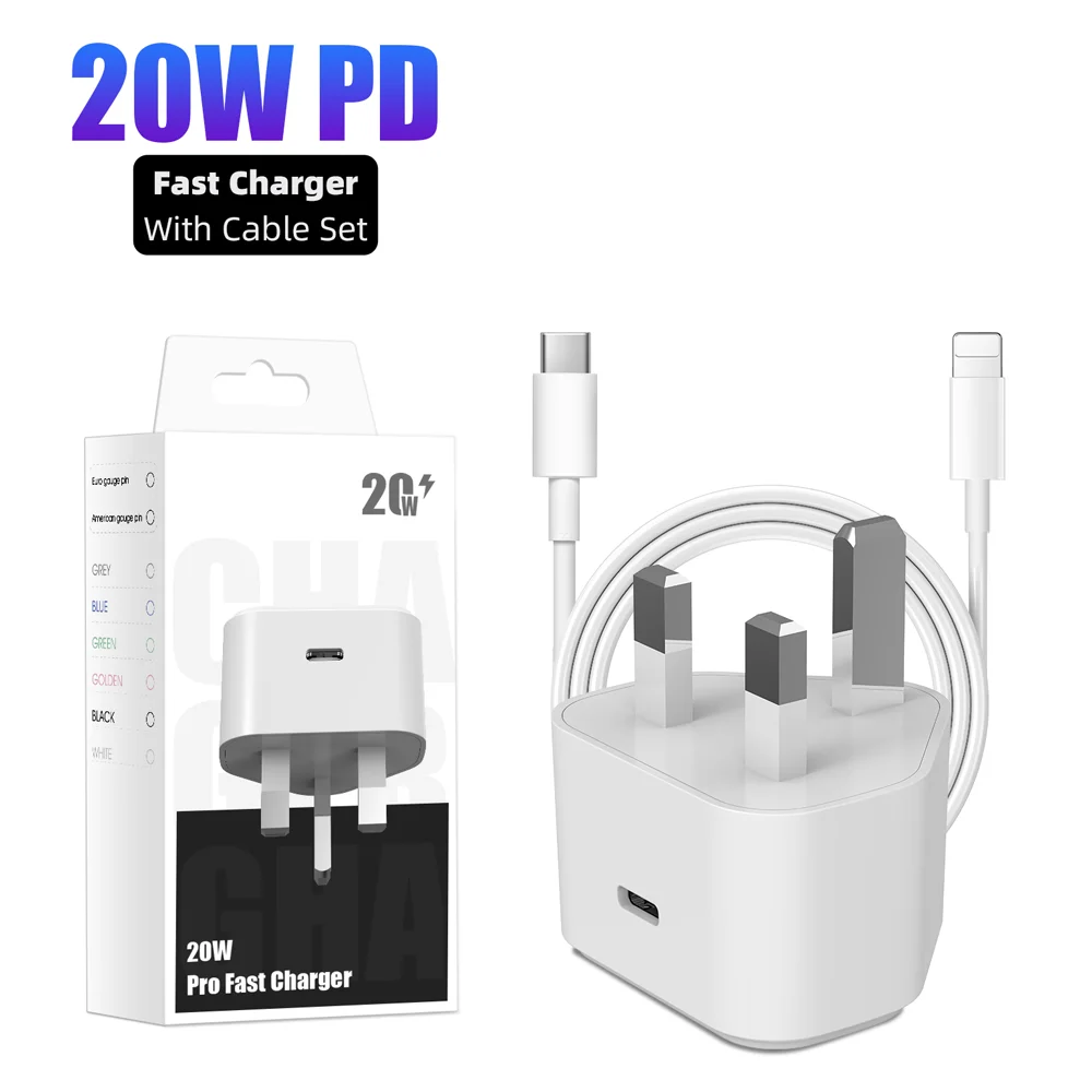 

Flat charger type c adapt plug power 20W charger head telephone