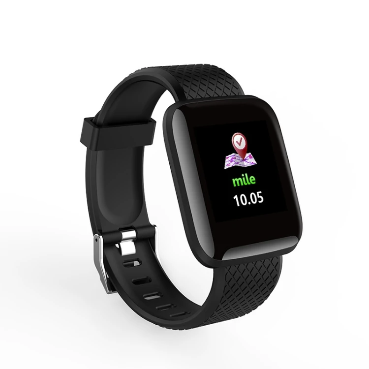

D13 Watch Fitness Health Bracelet Blood Pressure Oxygen Heart Rate Smart Wristband, Black