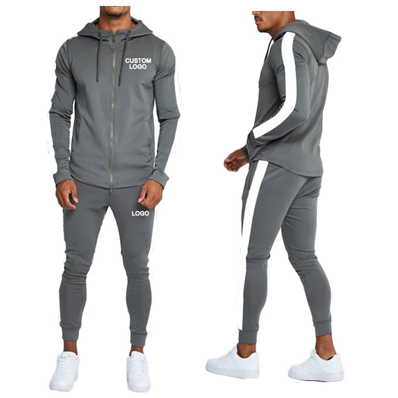

oem custom logo factory high quality competitive price sport slim fit men jogging tracksuit