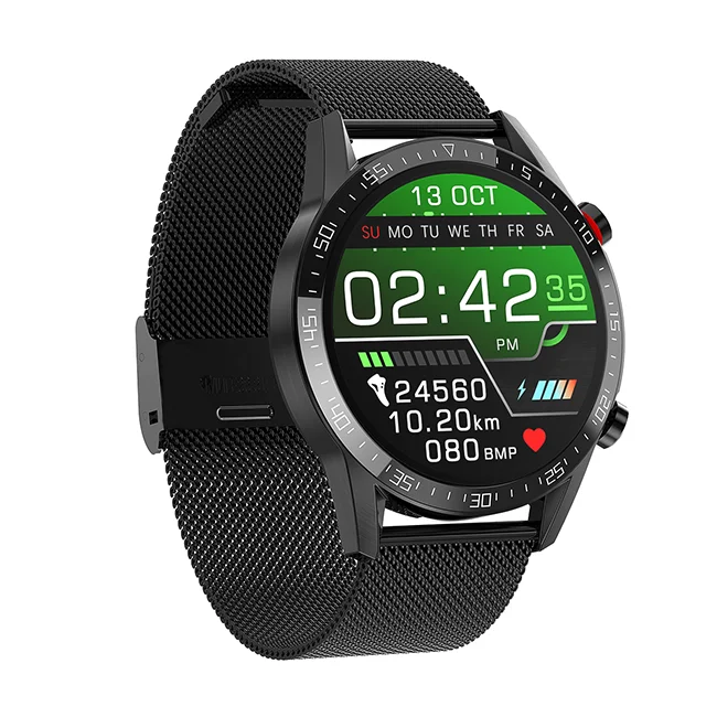 

Amazon Hot ECG Full Touch Screen Smart Watch L13 IP68 Waterproof Fitness Sport Bracelet Heart Rate New Calling Smartwatch