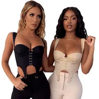 

Sexy Eye Hook Bustier Style Crop Tops To Wear Out