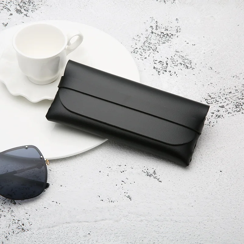 Fashionable PVC leather glasses soft bag customization handmade glasses case