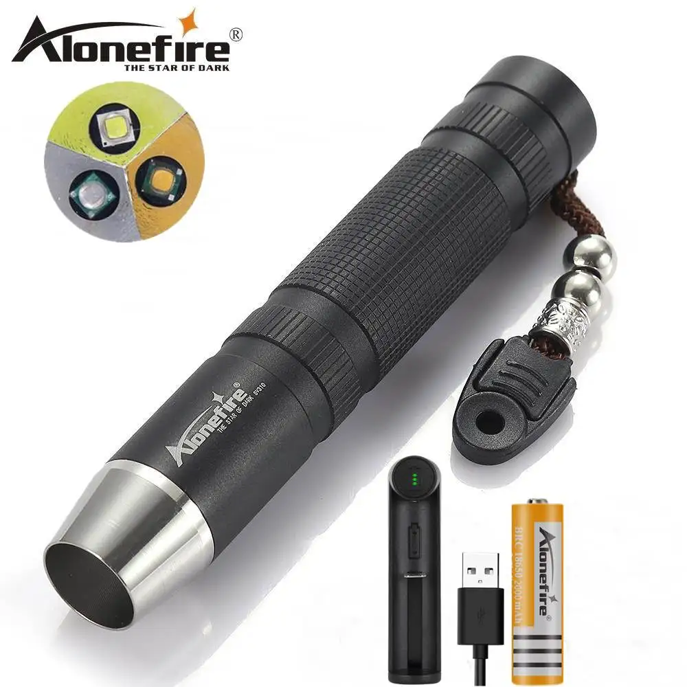 

Alonefire SV310 3in1 Led UV White Yellow light Flashlight Gem Amber Jade Jewelry Ore Money Cat Dog Scorpion check lighting 18650