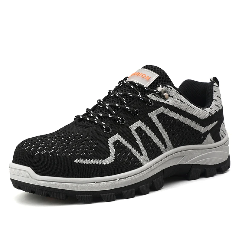 

New Arrival Men Outdoor Safety Shoes Anti slip Men Casual Sports shoes stock, Black/d.blue