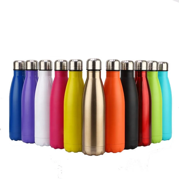

Wholesale Custom Logo 500ml 750ml 1000ml Metal Eco Friendly Double Wall Vacuum Insulated Sports Stainless Steel Water Bottle, Customized color acceptable