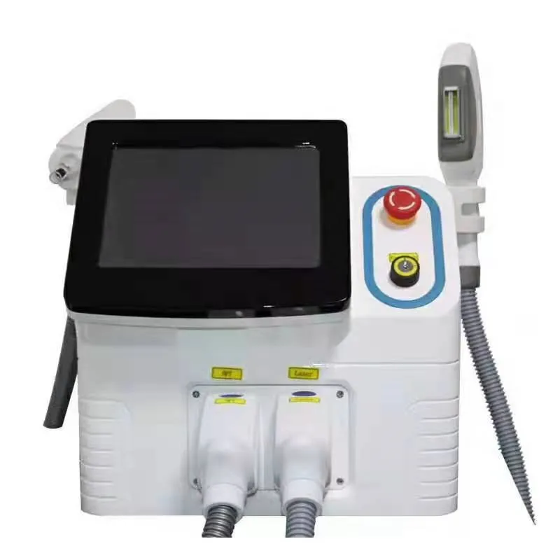 

x Most effective 2 In 1 Opt Ipl beauty Laser E-light Shr Hair Removal Machine Nd Yag Laser Removal Machine, White