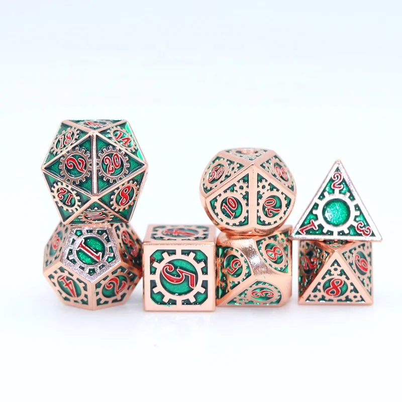 

Whole sale dnd Rpg dice set polyhedral dice metal dice custom, Customized color