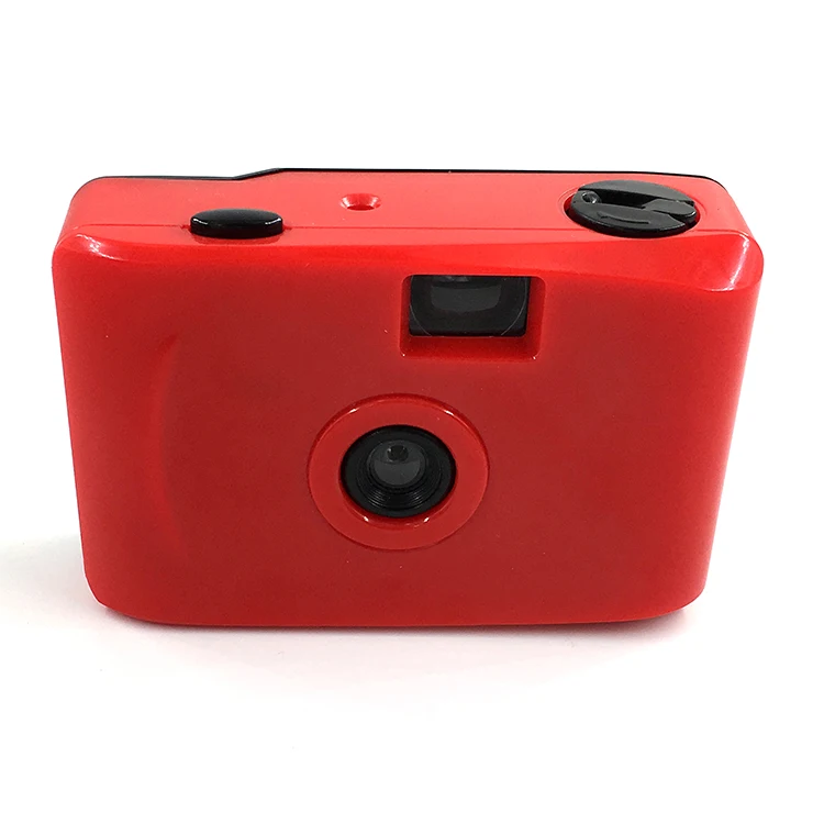 
Beestar Pure Color Red Fixed Focus Manual Vintage Mini 35mm Film Camera Instant Camera 