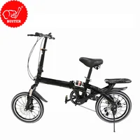 

2019 Fashion 16 Inch High Carbon Steel 7 Speed Folding Bike Easy Smart Foldable Bicycle