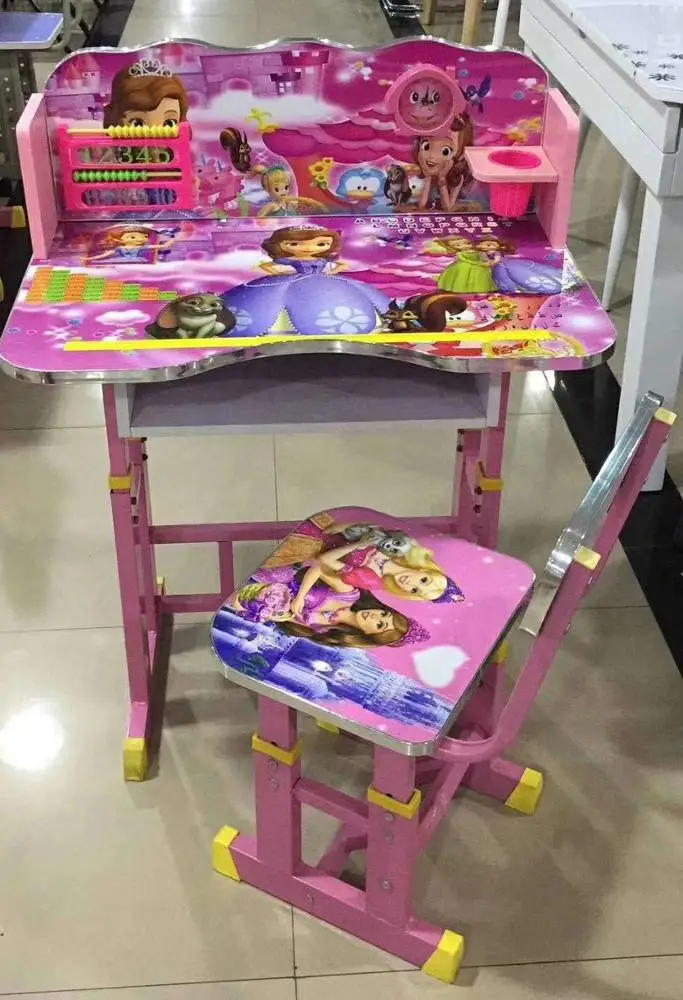 
ergonomic study table with chair for India market 