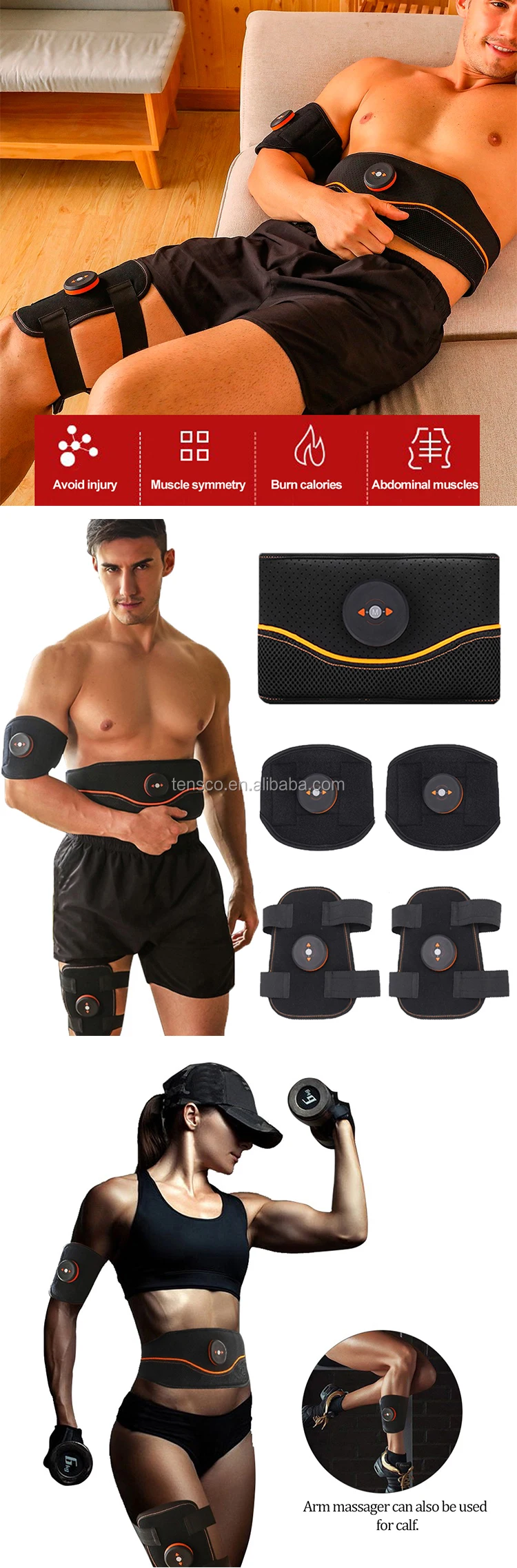 Ems Electronic Abs Fitness Equipment Belt Thermal Slender Shaper