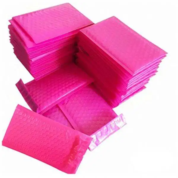 

ZGCX Packaging Mailing Bubble Wrapping Poly Mailer Bubble Envelope Shipping Mailer Bag Rose Red Bubble Mailers Bag