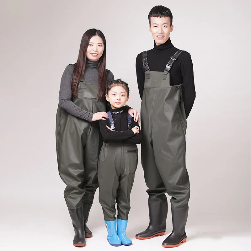 Good Quality Chest Boots Kids Waterproof Hunting Fishing Wader For