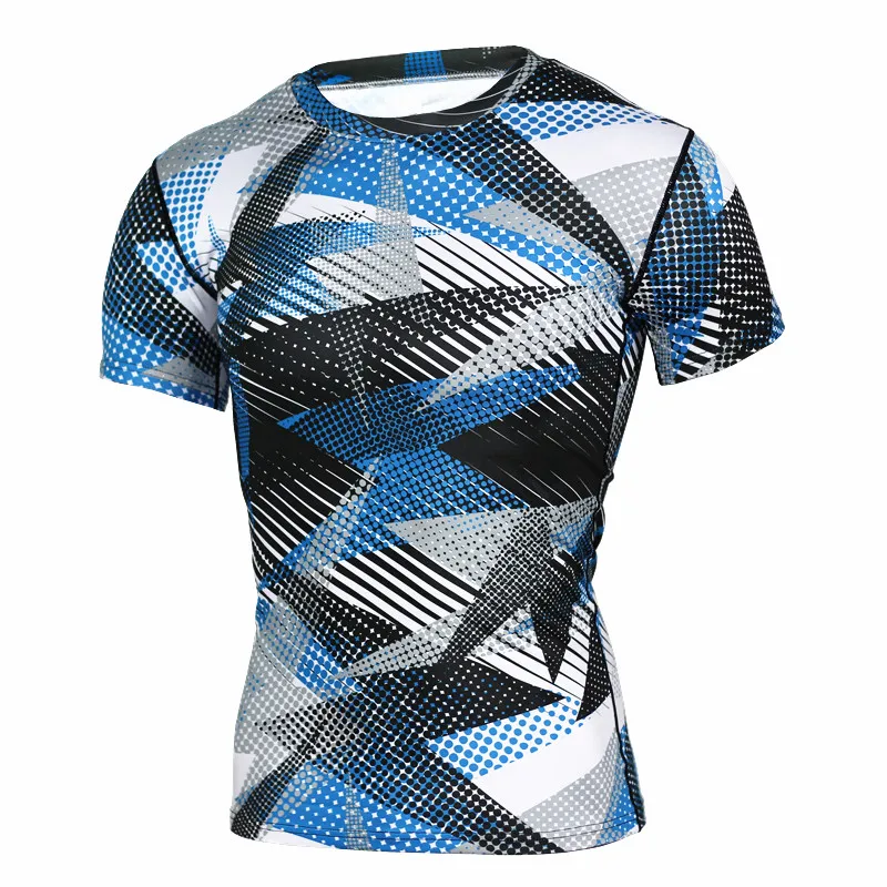 

fashion 3D sublimation digital printing men workout shirts men