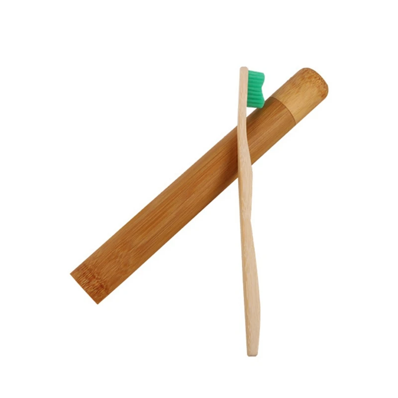 
Customized Eco-friendly Biodegradable Nature Bamboo Toothbrush Tube 