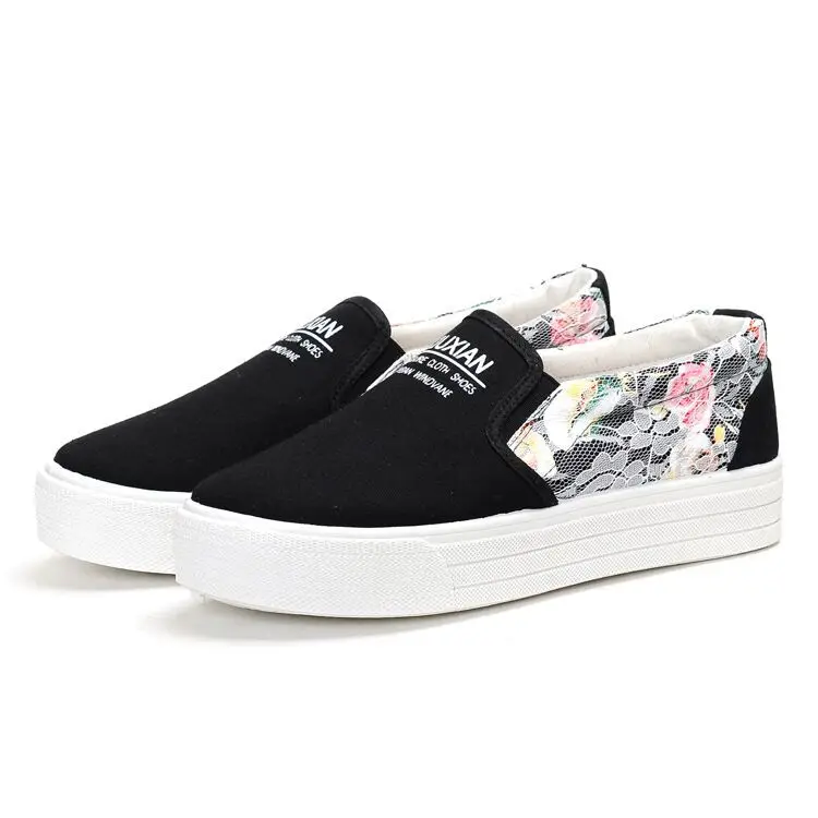 

fashion casual canvas rubber slipper shoes with printed lady flat, Customized