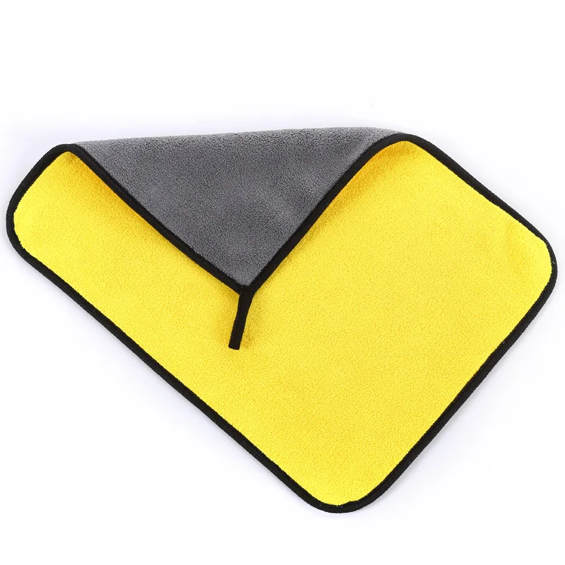 

Chinese Factory Cleaning 80% Polyester 20% Polyamide Microfiber Car Wash Towel With A Cheap Price, Yellow