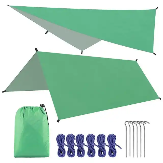 

Wholesale large ultralight waterproof flysheet sun shade canopy outdoor shelter survival hammock rain fly camping tent tarp