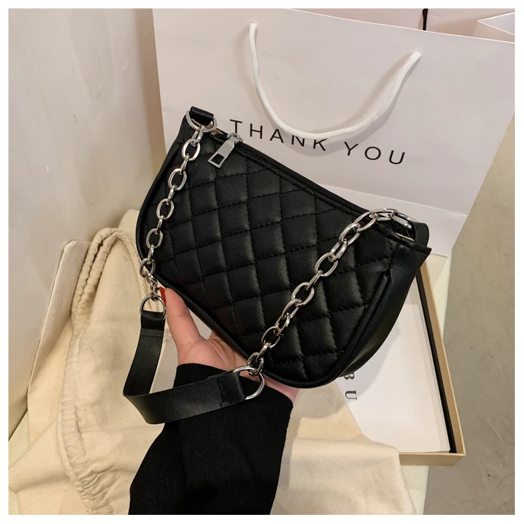 

Hand bags ladies 2021 fashion design shoulder handbags with inner zipper, White, black, red, brown